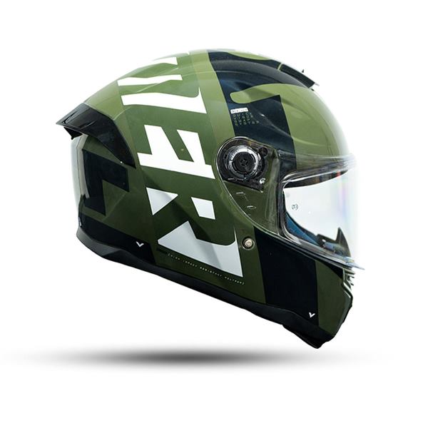 MT Helmets Hummer Air C6 Gloss Green Black White