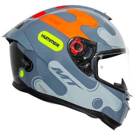 MT Hummer Liquer C14 Gloss Helmets Fluorescent Orange