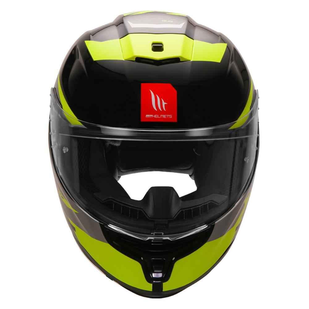 MT Helmet Hummer Quo Matt Fluro Yellow Helmet