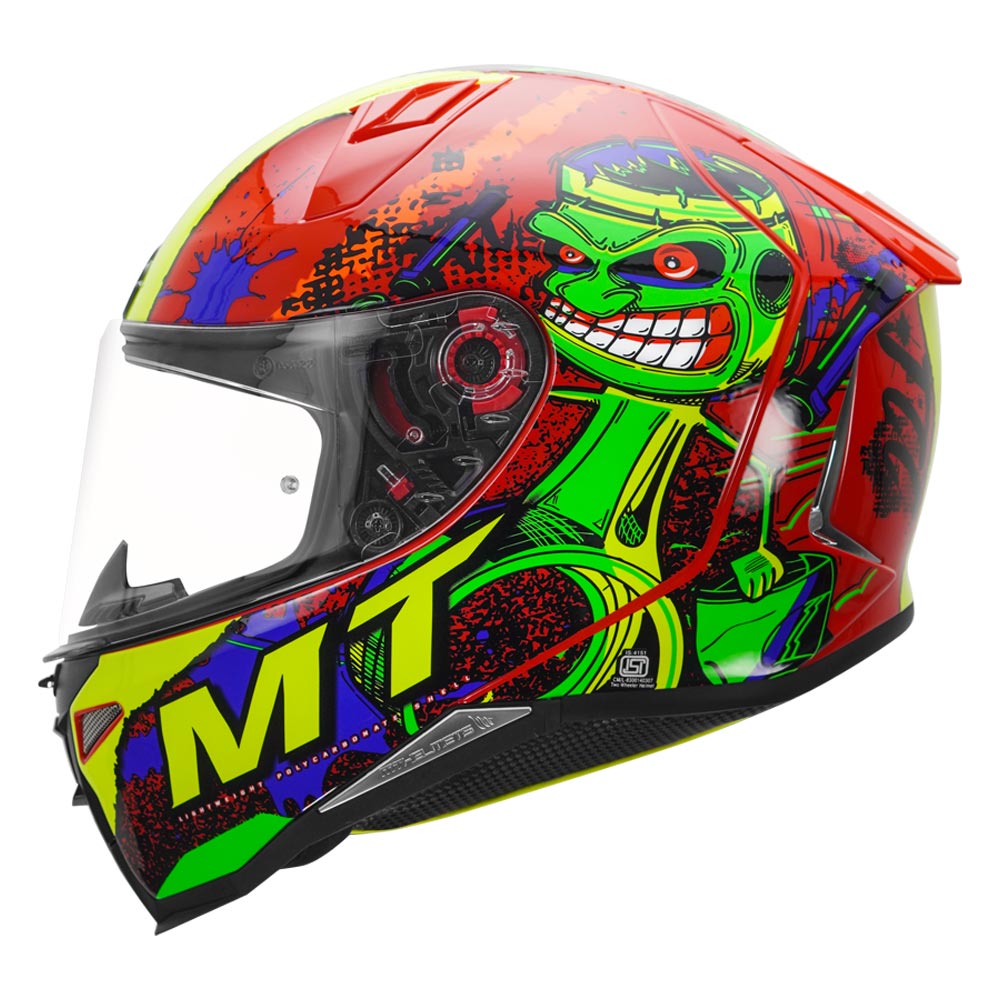 MT Revenge 2 Piston Gloss Red Helmet - Riders Junction