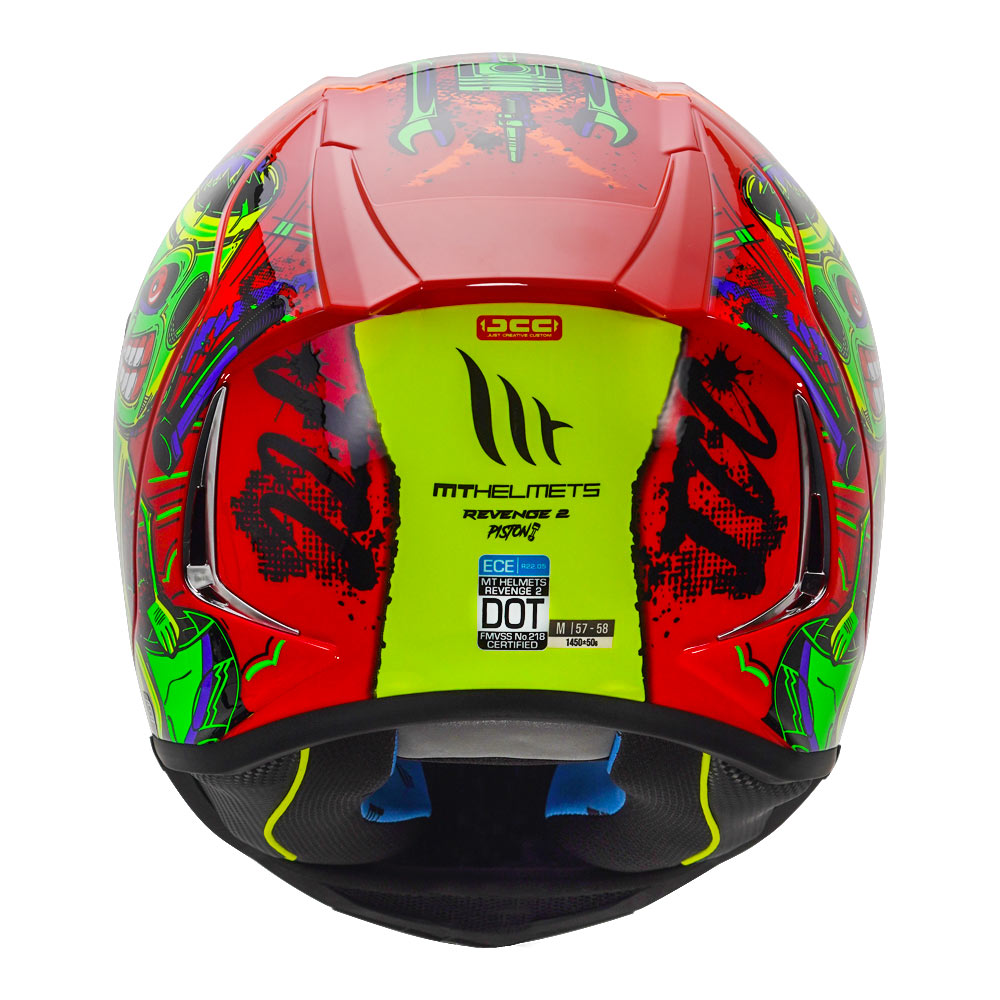 MT Revenge 2 Piston Gloss Red Helmet - Riders Junction