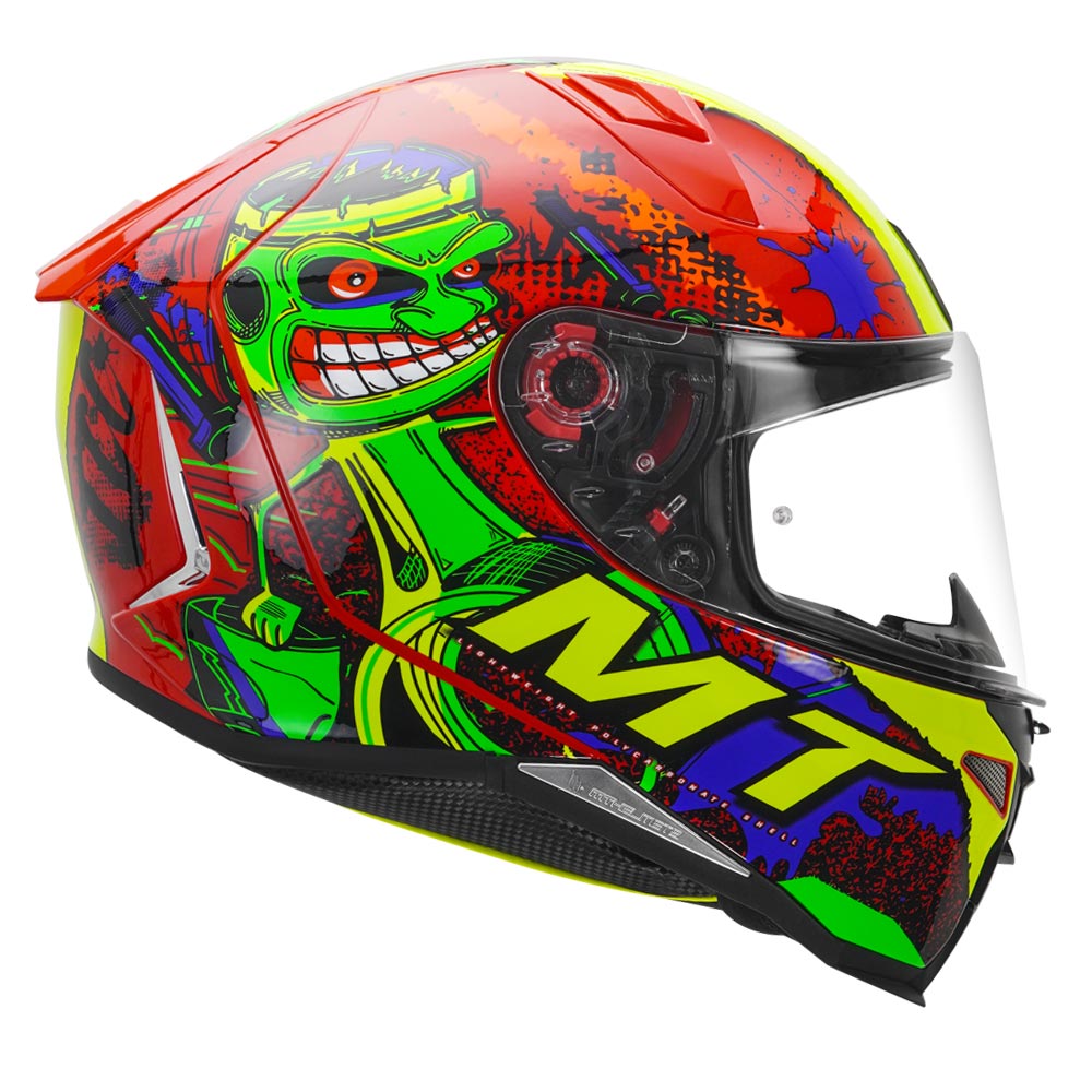 MT Revenge 2 Piston Gloss Red Helmet - Riders Junction