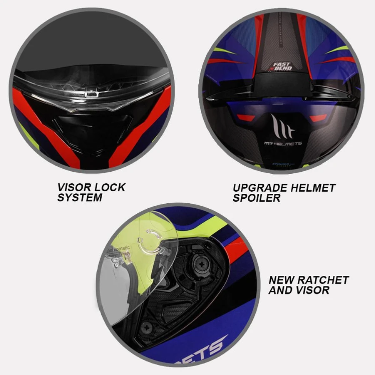 MT Helmet Stinger B Powered Gloss Fluorescent Yellow