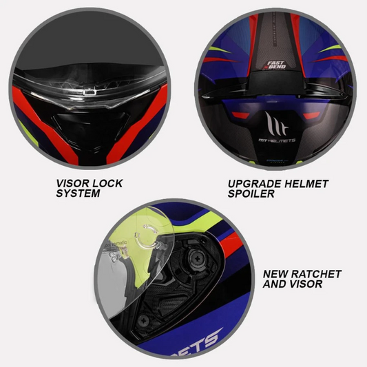 MT Helmet Stinger B Powered Gloss Fluorescent Yellow