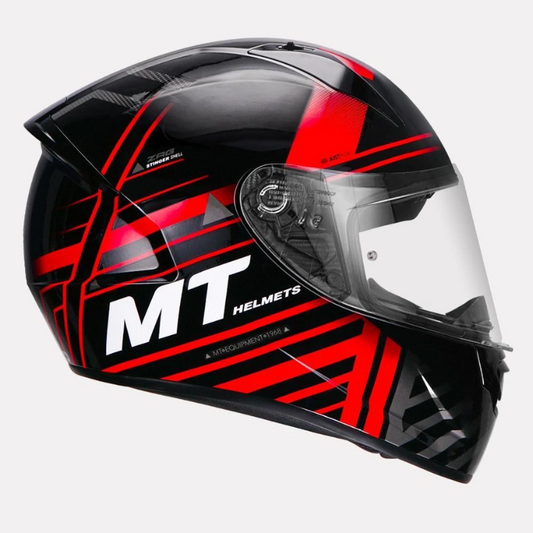 MT Stinger Zag Gloss Helmet- Red