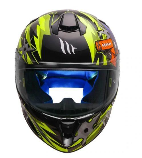 MT Targo Hanzo Motorcycle Helmet Fluorescent Yellow -Riders Junction