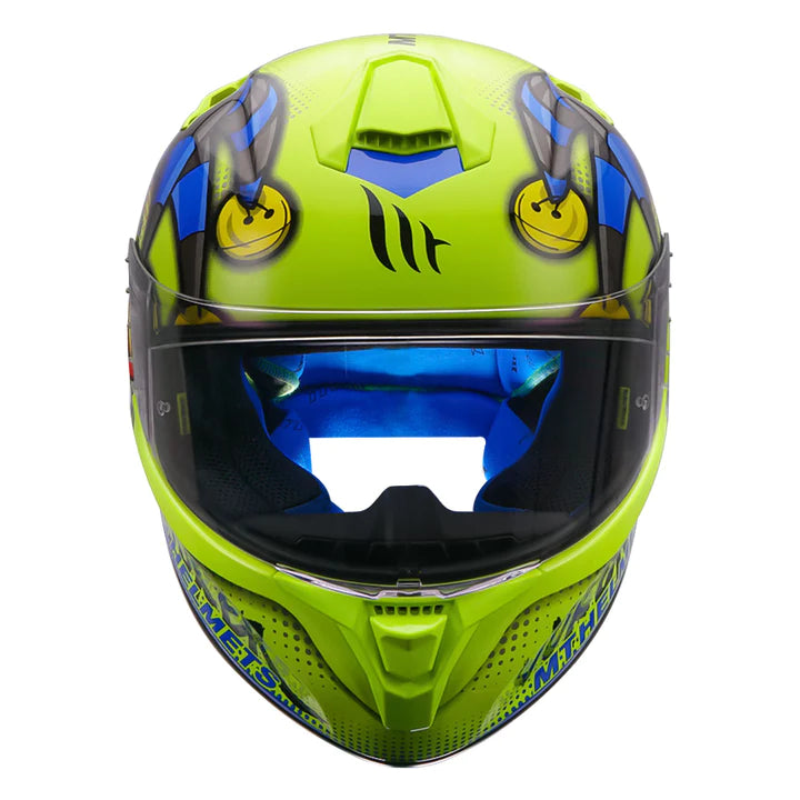 MT Targo Pro Joker Gloss Helmet - Fluorescent Yellow