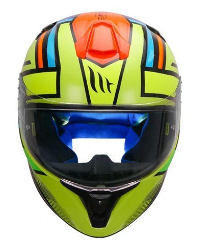 MT Targo Torvi Motorcycle Helmet Fluorescent Yellow- Riders Junction