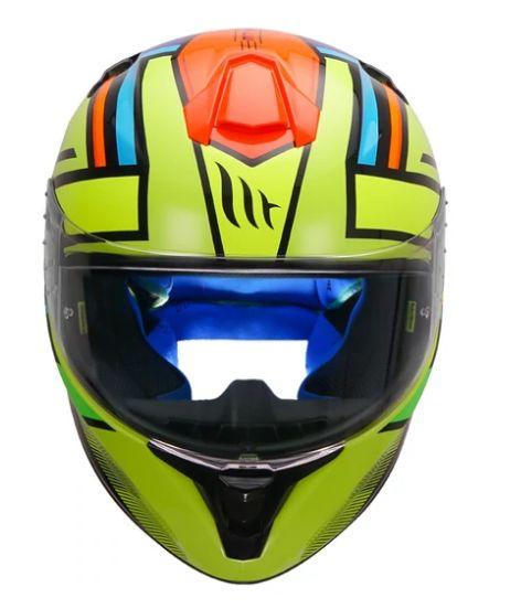 MT Targo Torvi Motorcycle Helmet Fluorescent Yellow- Riders Junction