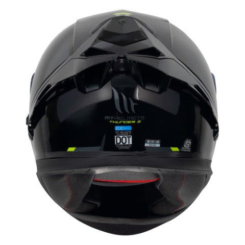 MT Thunder 3 Pro Helmet - Solid Gloss Black - Riders Junction