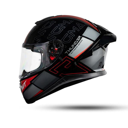 MT Thunder 3 SV Enigma B12 Helmet Gloss Black Grey Red