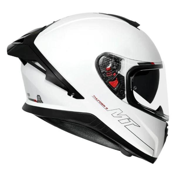 MT Thunder 3 SV Pro Solid A1 Matt White Helmet