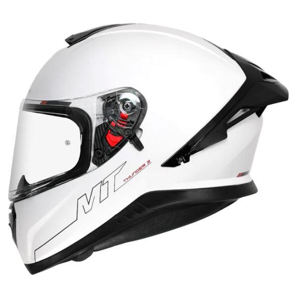 MT Thunder 3 SV Pro Solid A1 Matt White Helmet