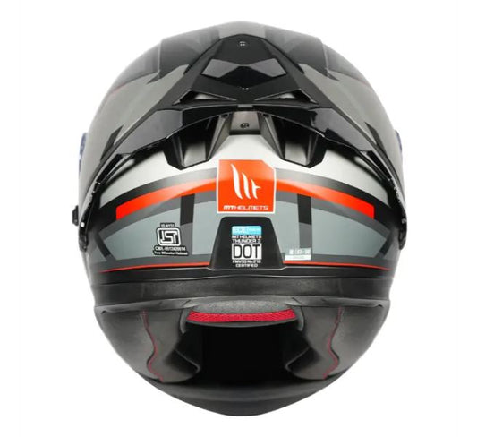 MT Thunder 3 SV Spoiler Nova A2 Matt Red Helmet