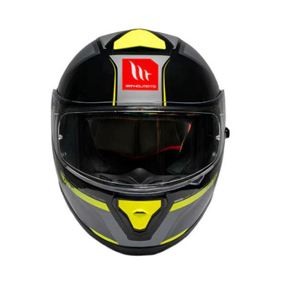 MT Thunder 3 SV Spoiler Nova B62 Matt Black Grey Neon Yellow Helmet