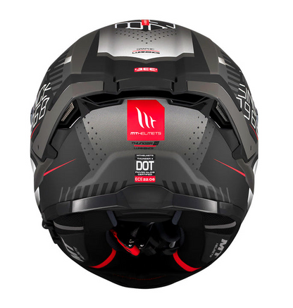 MT - Thunder 4 SV Luminence D1 Gloss Black Grey Riding Helmet