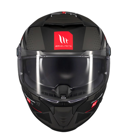 MT - Thunder 4 SV Luminence D1 Gloss Black Grey Riding Helmet