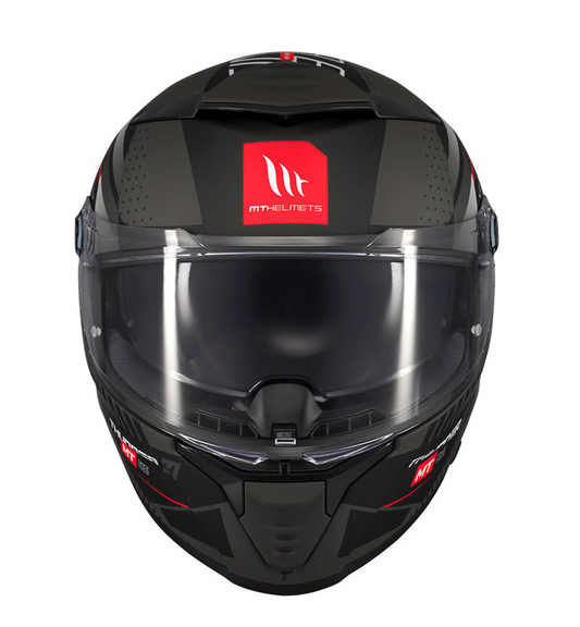 MT - Thunder 4 SV Luminence D1 Gloss Black Grey Riding Helmet
