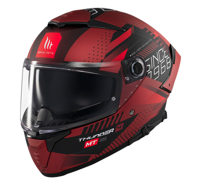 MT - Thunder 4 SV Luminence D5 Gloss Red Black Riding Helmet