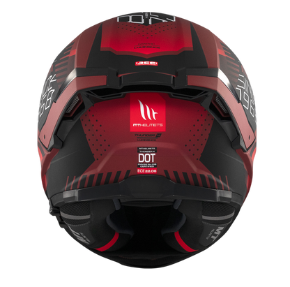 MT - Thunder 4 SV Luminence D5 Gloss Red Black Riding Helmet