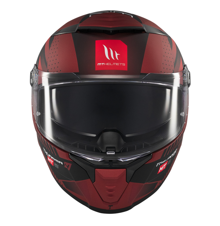 MT - Thunder 4 SV Luminence D5 Gloss Red Black Riding Helmet