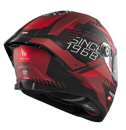 MT - Thunder 4 SV Luminence D5 Gloss Red Black Riding Helmet