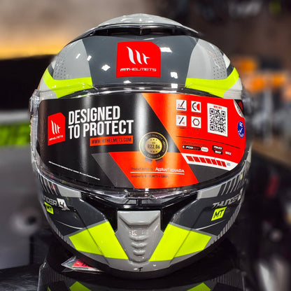MT - Thunder 4 SV Luminence Helmet H3 Fluor Gloss Riding Helmet