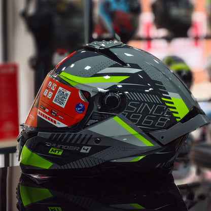 MT - Thunder 4 SV Luminence Helmet H3 Fluor Gloss Riding Helmet