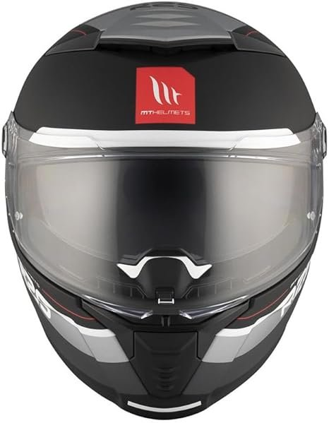 MT - Thunder 4 SV R25 B2 Gloss Black Grey Riding Helmet