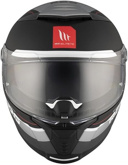 MT - Thunder 4 SV R25 B2 Gloss Black Grey Riding Helmet