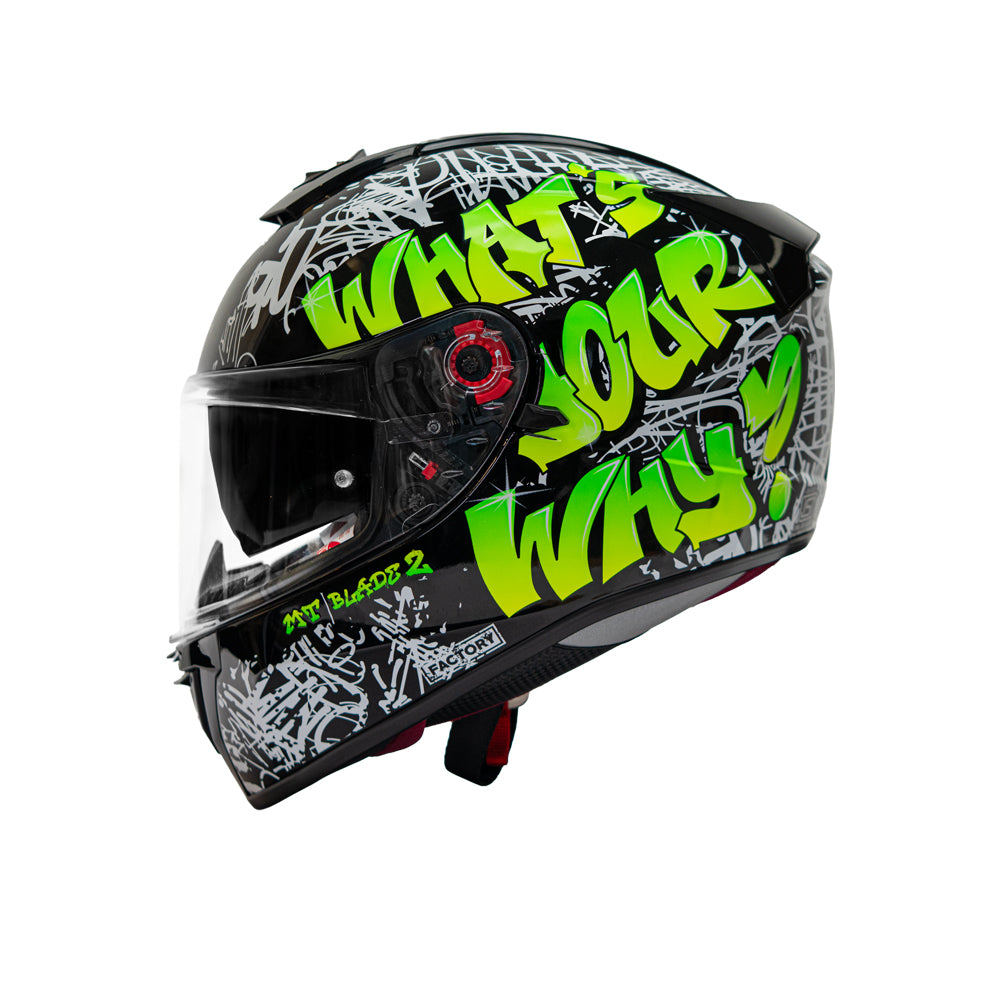 MT Blade 2 SV Factory A6 Motorcycle Riding Helmet (Fluor Gloss)