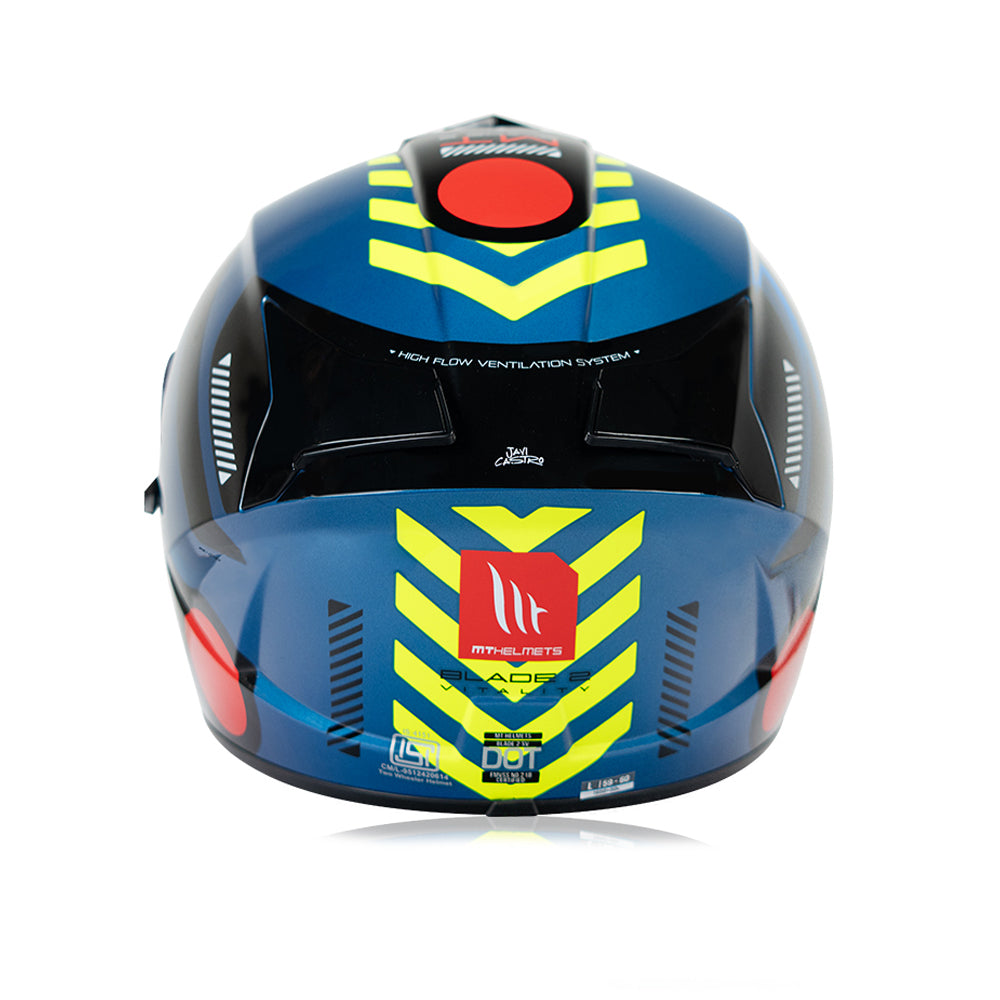MT Blade 2 SV Vitality D7 Motorcycle Riding Helmet (Gloss)