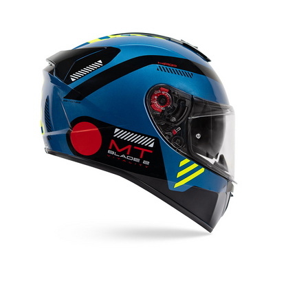 MT Blade 2 SV Vitality D7 Motorcycle Riding Helmet (Gloss)
