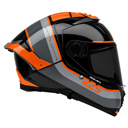 MT Helmets Thunder 4 SV R25 B4 Gloss Black Orange Helmet