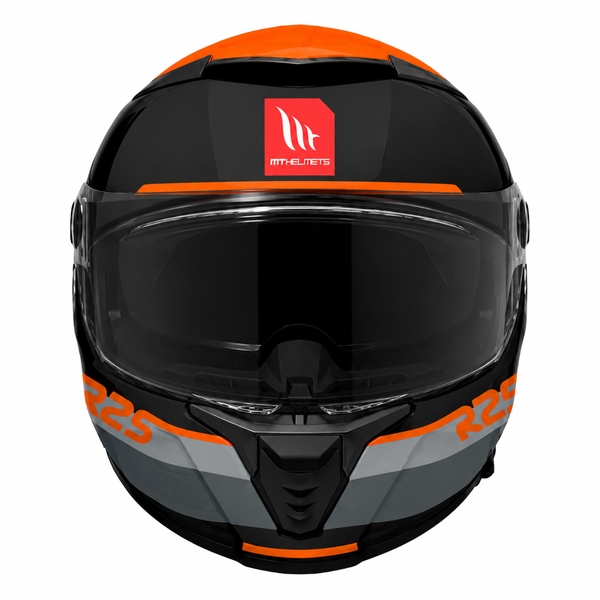 MT Helmets Thunder 4 SV R25 B4 Gloss Black Orange Helmet