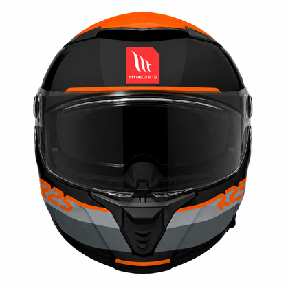 MT Helmets Thunder 4 SV R25 B4 Gloss Black Orange Helmet