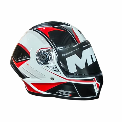 MT Stinger 2 Atlas A5 Gloss White Red - Helmet