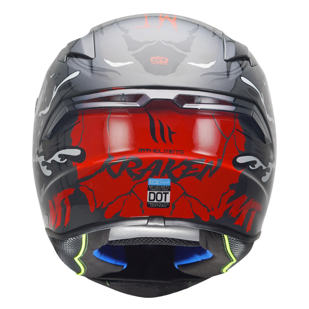 MT Targo Kraken Helmet - Black - Riders Junction