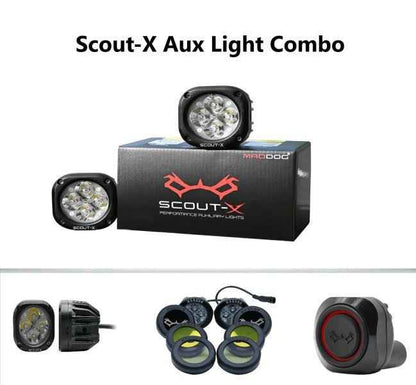 Maddog Scout-X Auxiliary Lights Pro Combo for Bikes - New 2024