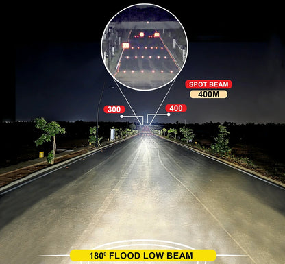 Maddog Rage Performance Auxiliary Lights - Robust 9-LED Model