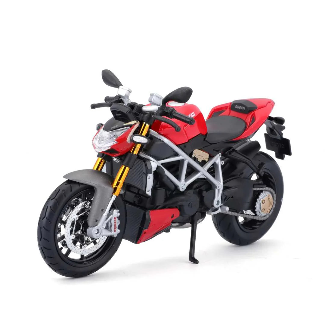 Maisto 1:12 Ducati Super Naked S Bike Red Diecast Model-52713