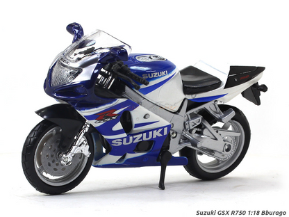 Maisto 1:18 Suzuki GSXR 750 Diecast Model - 28-91008