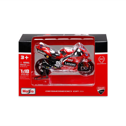 Maisto 1:18 Moto GP 2024 Ducati Lenovo Team Diecast Model - 36404