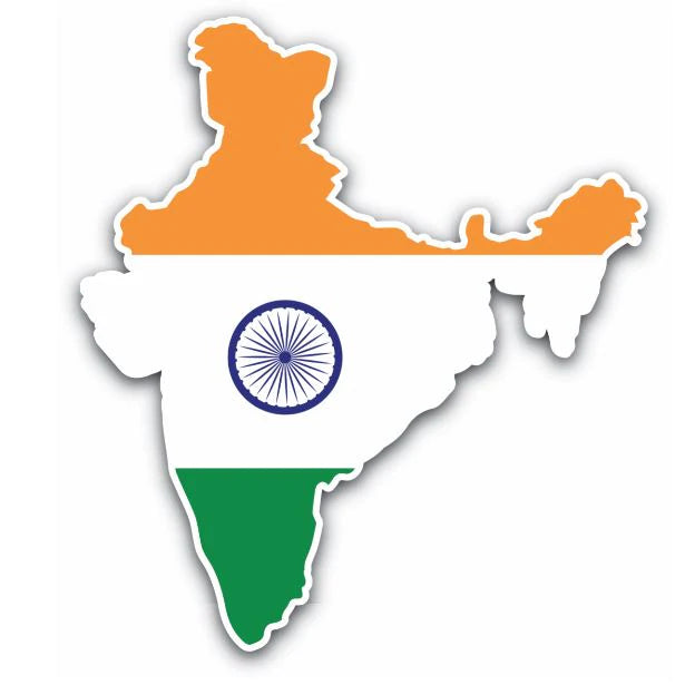 Map of India Sticker - Wander Looms - Riders Junction