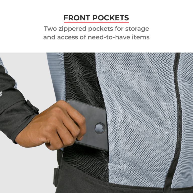 Viaterra Miller Urban Mesh Motorcycle Riding Jacket - Black - Riders Junction