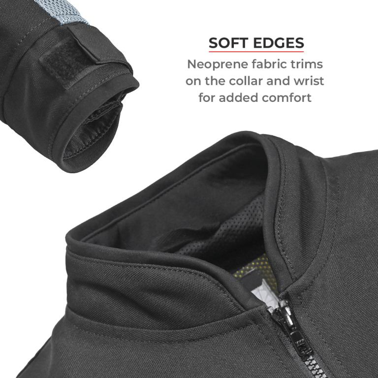 Viaterra Miller Urban Mesh Motorcycle Riding Jacket - Black - Riders Junction