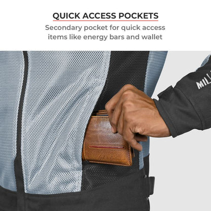 Viaterra Miller Urban Mesh Motorcycle Riding Jacket - Green - Riders Junction