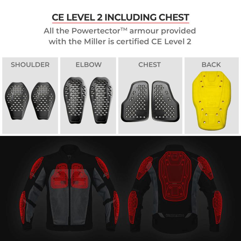 Viaterra Miller Urban Mesh Motorcycle Riding Jacket - Black - Riders Junction