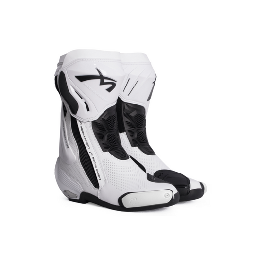 Mocha Knight Professional Racing Boots For Women (White) MK-SHKW109