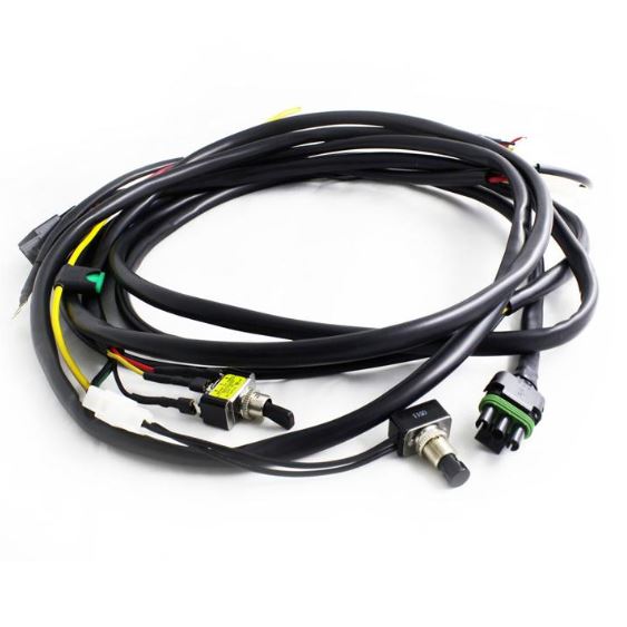 OnX6/XL Hi-Power w/Mode Switch 2-Light Max (355 Watts) Wiring Harness - Universal - Baja Designs - 640119